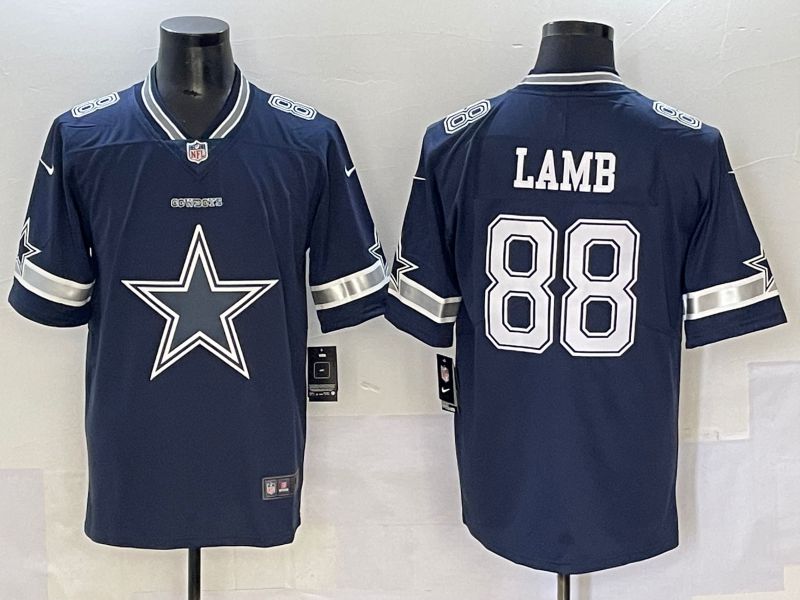 Men Dallas Cowboys #88 Lamb Blue 2025 Nike Limited NFL Jersey style 1